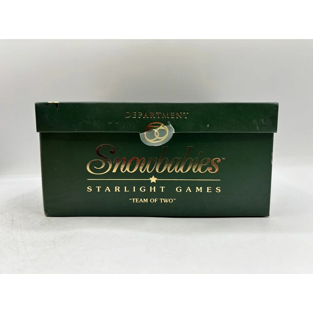 Department 56 2001 Vintage Snowbabies Starlight Games Team of Two 56.69943